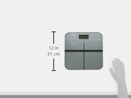 BalanceFrom High Accuracy Premium Digital Bathroom Scale with 3.6" Extra Large Dual Color Backlight Display and"Smart Step-On" Technology [Newest Version] (Silver)