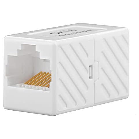 Shurhome Female to Female Connector RJ45 Ethernet Cable Cat6 Cat5e Adapter Internet Coupler Extender Extension Converter Cover