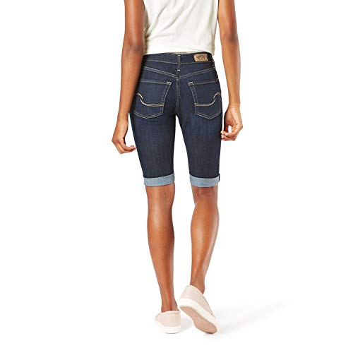 Signature By Levi Strauss & Co. Gold Label Women's Mid-Rise Bermuda Shorts, Stormy Sky, 6 #TOP2