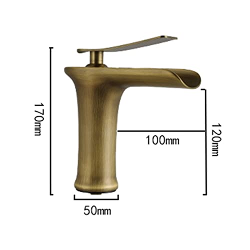Robinet de vanité haut avec jet cascade pour vasque à poser - 3