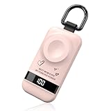 Convoltyai 5W Fast Portable Charger for Apple Watch, 2500mAh iWatch Charger for Apple Watch Series 11 1-10/Ultra 3 1-2/SE 3 1-2, Mothers Gifts for Mom from Son Daughter (Pink-Mom)