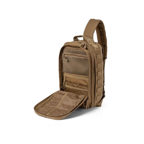 Image of 5.11 Tactical RUSH MOAB 8 Sling Pack 13L - Ambidextrous CCW Ready EDC Messenger Bag - Durable 1050D Nylon, Kangaroo, Style 56810ABR