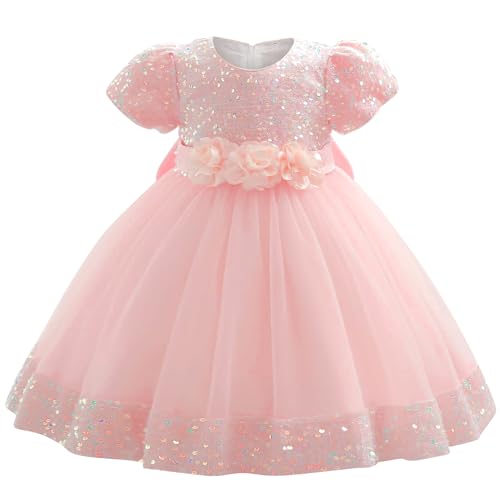 AGQT Prinzessin Kleid Mädchen Baby Blumenmädchenkleider Kleinkind...
