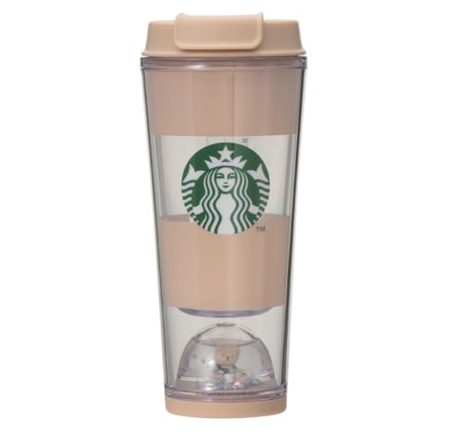 STARBUCKS スタバ スターバックス ジェラ ピケ ベアスノードームボーダータンブラー モカベージュ 355ml ジェラピケ スノードーム モカベージュのサムネイル