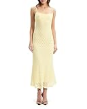 Bardot Women's Adoni Mesh Midi Dress, Canary Yellow, 12