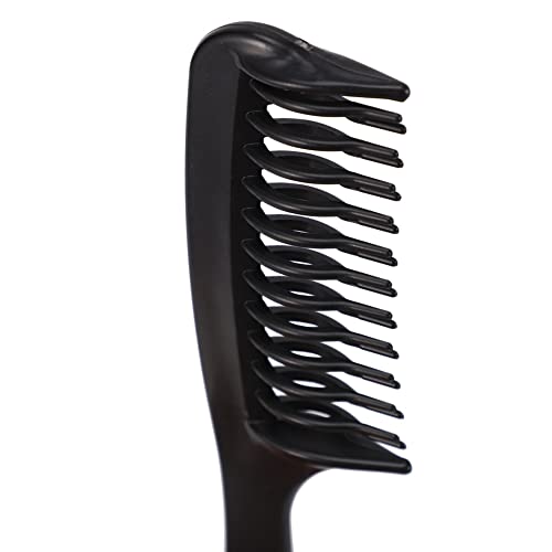 Peine doble para desenredar cabello rizado, negro, 2 unidades miniatura 4