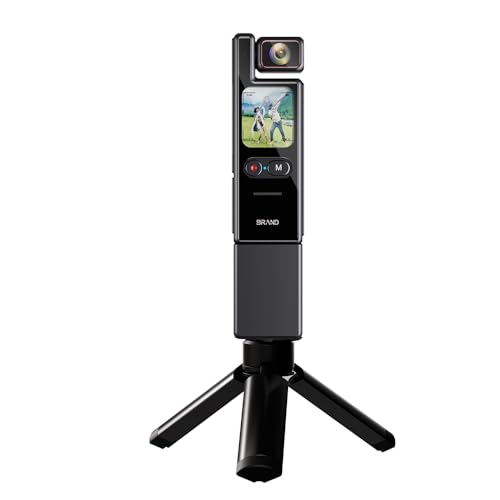 1.69�C���` �^�b�`�X�N���[�� �|�P�b�g�A�N�V�����J���� 4K �h���{�f�B�J���� �r�f�I�u���O�^�� 180°��]�\ �X�|�[�c�r�f�I�J����(NO Card,With bracket)