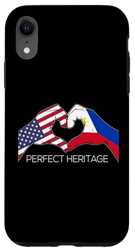 USA and Philippines Filipino American Perfect Heritage Heart Case for iPhone XR