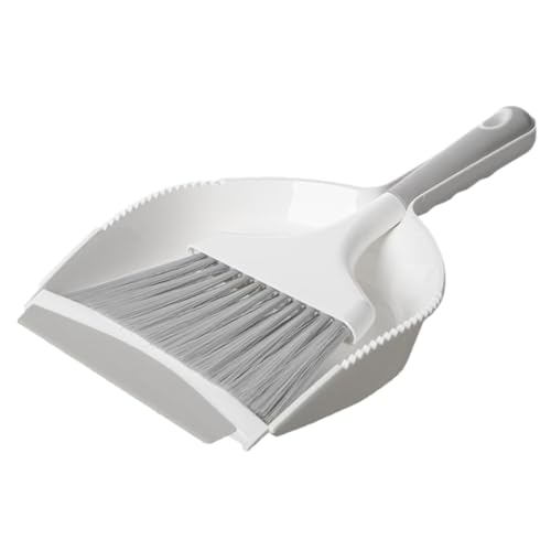 ノーブランド品 家用卓上ダストパン ミニほうきとちりとり コンパクト軽量 収納フック付き キーボードやデスク周りの隙間掃除に適した清掃ツール