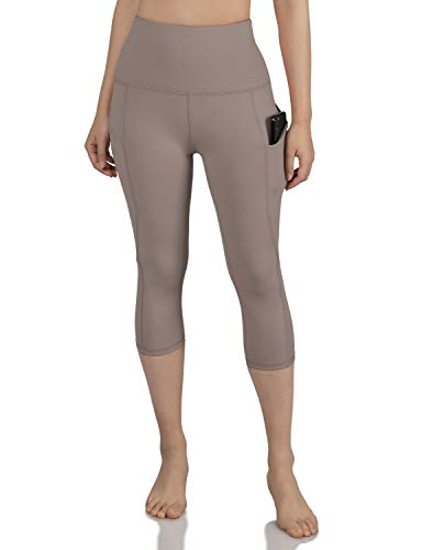 image for ODODOS Women's High Waist Yoga Capris with Pockets,Tummy Control,Worko