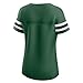 Fanatics Women's Green New York Jets True Catch Iconic Rhinestone Bling Athena Lace-Up T-Shirt