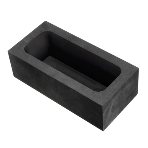 DIYEAH Molde de Grafito para Fundición de Lingotes Alta Estabilidad Térmica Resistencia Ácidos y Álcalis para Metales No Ferrosos y Refinado de Chatarra