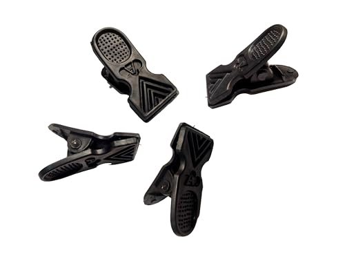 Image of HOME'S NEED Heavy Duty Plastic Clothes Pegs, 36 Pieces, Large Multipurpose Clips for Drying, Black