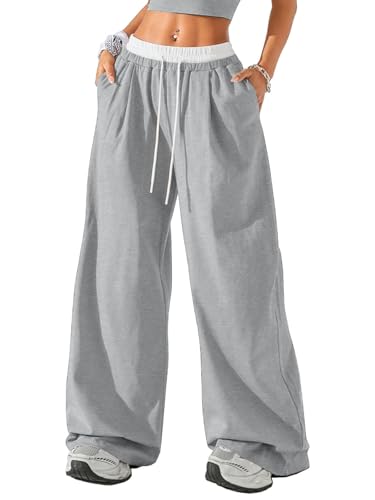 Womens Sweatpants Wide Leg Pants Casual Palazzo Flowy Trouser Woman High Waisted Loose Fit Lounge Pant Comfy 2025