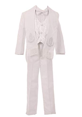 Baby Toddler Kids Boys White Baptism Christening Tuxedo Guardian Angel Lady Guadalupe Holy Spirit Stole (6, Our Lady of Guadalupe)