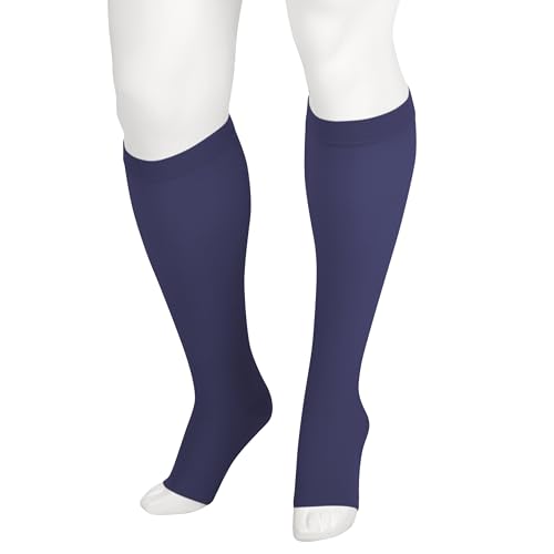 Image of Juzo Soft 2001 Knee-High 20-30 mmHg Open Toe Compression Stocking - Men & Women, Regular