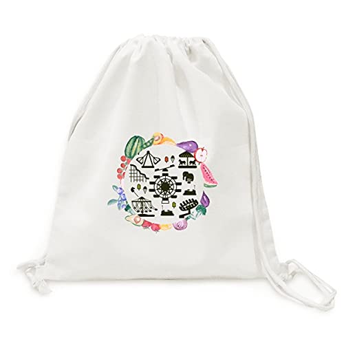 Sac en tissu pliable vert sombre grand volume avec sangle solide pour fruits et légumes