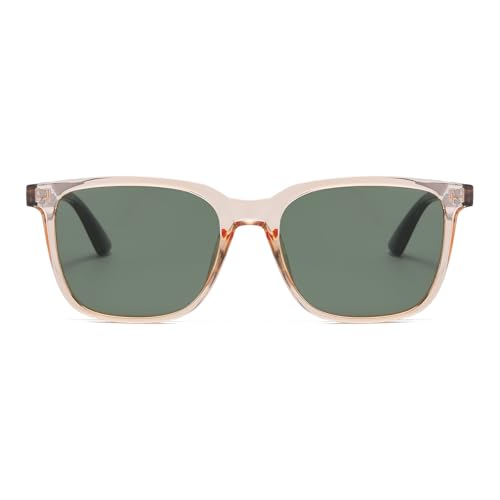 Image of Gleyemor Polarized Mens Square Sunglasses UV400 Protection Sun Glasses