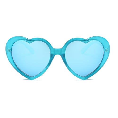 Polarized Heart Shaped Sunglasses for Women, Oversized Vintage Fashion Eyewear3