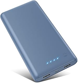 Power Bank 26800mAh Portable Charger,High Capacity Charging External Cell Phone Battery Pack with 2 Outputs Ports Compatible with iPhone 13/12/ 11, Android Samsung Galaxy/Pixel/Tablet & etc(Blue)