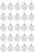 Creative Hobbies® - Bulk Value Pack of 25 pcs - 67mm (2-5/8 Inch) Round Clear Plastic Ball Ornaments - Great for Crafting DIY Christmas Ornaments