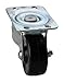 Swivel Plate Caster, Rubber, 2 in., 150 lb.