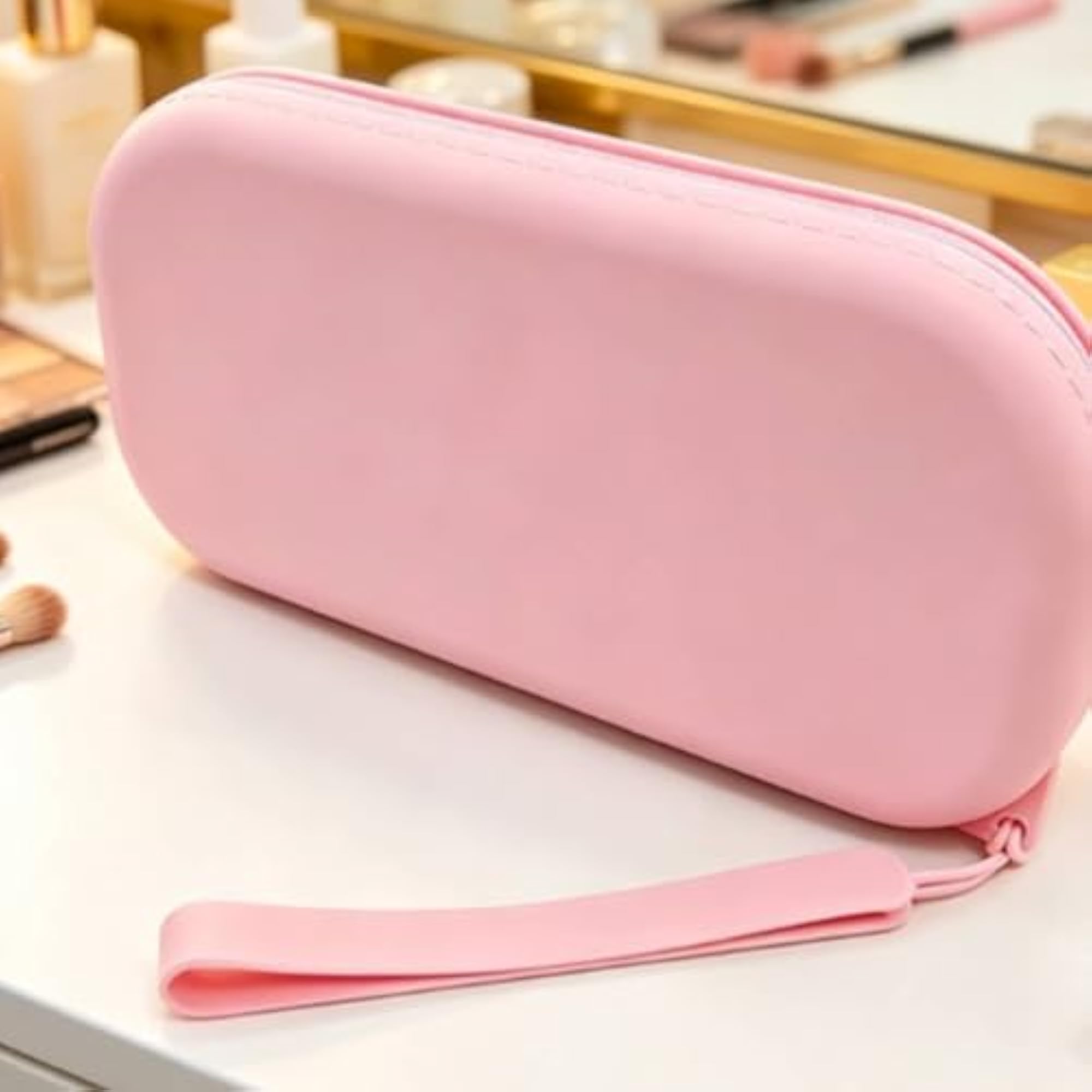 Large Capacity Silicone Zip Pouch Easy to Clean