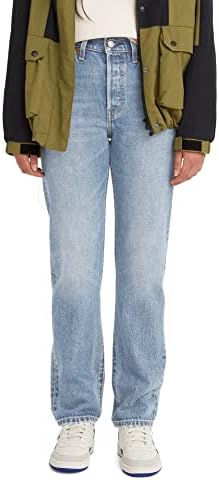 Levi's Women's Premium 501 Original Fit Jeans, (New) Medium Indigo Worn in, 28