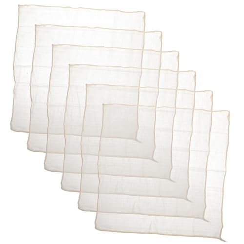 CIYODO 6pcs Cheesecloth for Straining Tofu Yogurt Unbleached Muslin Cloth Filter for Cooking Baking and Juicing Convenient Kitchen Strainer Cloth