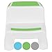 LOECOHO Sgabello Bambini,Scaletta a Due gradini,Sgabello da Passeggio,Funzione Antiscivolo,Sedile per Addestramento per WC, Sgabello in Plastica per Bambini in Bagno,Bianco/Verde
