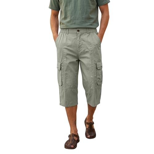 Short cargo homme à plusieurs poches latérales pour l'été