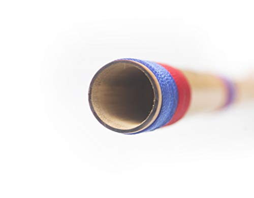 Image of Kanha Bansuri Flute - D Scale Natural Medium Assam Bamboo - 17 Inch Right Handed Music Instrument With Cover