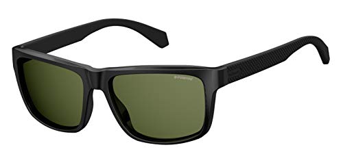 Polaroid Herren Pld 2058/S Sonnenbrille, Schwarz (Mtt Black), 55 EU