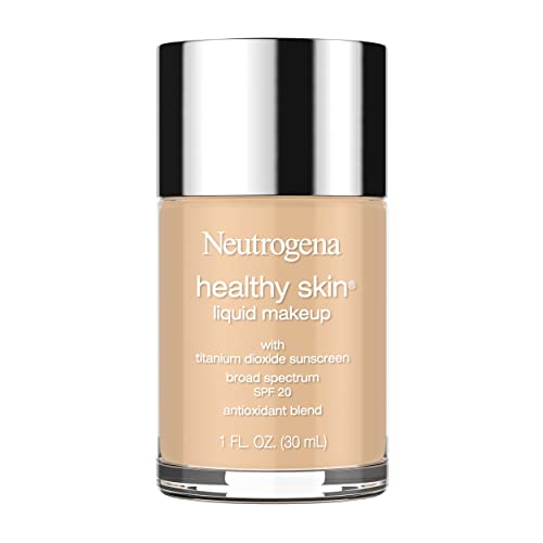 Neutrogena Healthy Skin Liquid Makeup Foundation, Broad Spectrum Spf 20 Sunscreen, Lightweight & Flawless Coverage Foundation With Antioxidant Vitamin E & Feverfew, 85 Honey, 1 Fl. Oz #TOP28