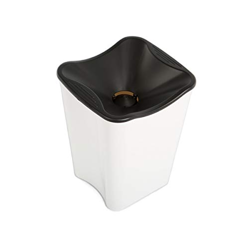 Koala Escupidera de Cata 2 en 1 con Función de Cubitera – 2,5 L, para 1-2 Botellas – Apilable, Reutilizable – Ideal para Eventos, Vino y Hostelería - Color Blanco y Negro