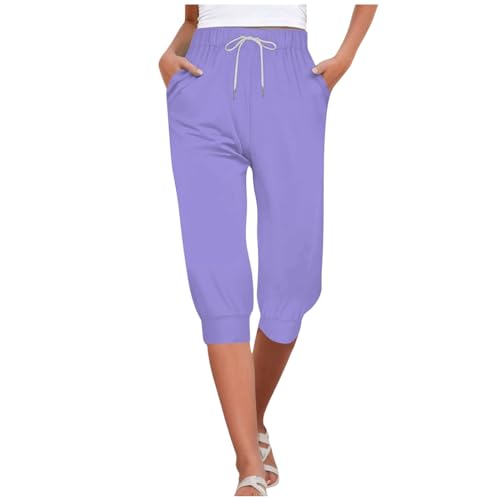 Pantalon de loisirs pour femme fluide anti-serrement à taille haute