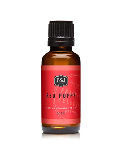 Image of P&J Trading - Red Poppy Scented Oil 30ml - Fragrance Oil for Candle Making, Soap Making, Diffuser Oil