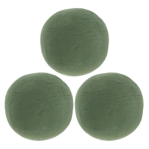 CAXUSD 3stücke Blumensteckschaum Kugeln Blumenschlamm zum Gießen und Frischhalten von Schnittblumen für Floristik DIY und Blumendekorationen