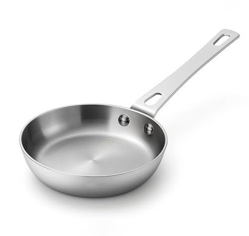 Vinod Platinum Triply Stainless Steel Mini Frypan - 12 cm, Compac...