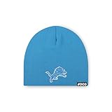 FOCO Men's Detroit Lions NFL Logo Basic Skull Beanie Hat, Team Color