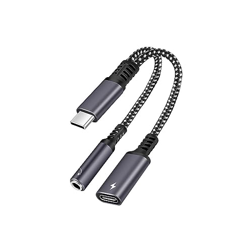 2in1 ^CvC Czϊ A_v^ PD 60W }[d USB C CzWbN  Type-C Cz 3.5mm ϊP[u USB DAC`bv HIFI y/ʘb ʒ߉\ for MacBook/Air Pr