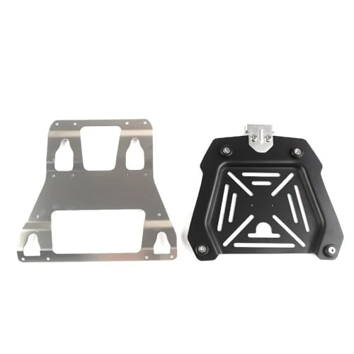 Porte bagages moto universel avec plaque de base et fixation rétractable