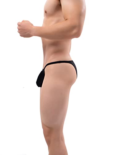 iKingsky Men's Silky Cheeky Briefs Sexy Pouch Bikini Underwear Stretch Bluge Mens Under Panties2