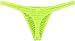 ONEFIT Men's Yellow Nylon Striped Bullet Isolated Thong Underwear, Yellow, Medium