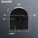 Sharp Silent Battery Analog Travel Alarm