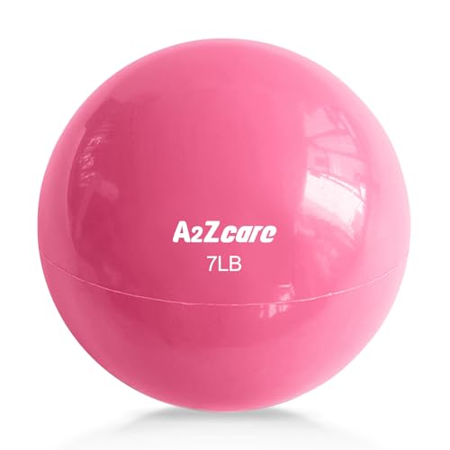 A2ZCARE Toning Ball - Weighted Toning Exercise Ball - Soft Weighted Medicine Ball for Pilates, Yoga, Physical Therapy and Fitness