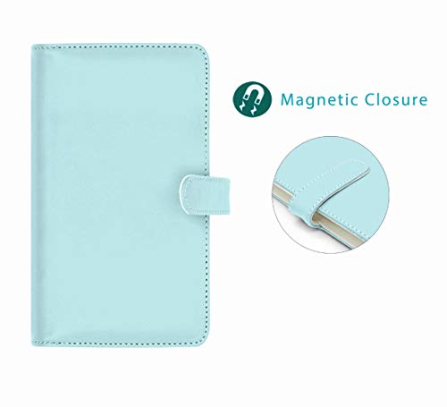 Phetium Mini Photo Album Compatible With Fujifilm Instax Film, 96 Pockets Photo Album For Instax Mini 11 Mini 9 Mini 8 Mini 7 Mini 90 Mini 40,Hp Sprocket, Kodak Mini 3-Inch Film (Ice Blue) #TOP1