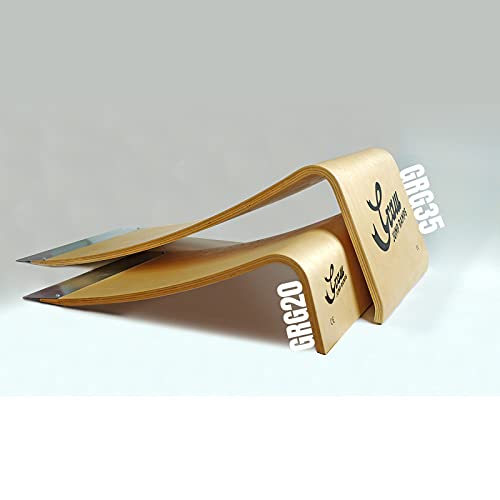 Graw Jump Ramps G20 Skateboard-Rampe, Taille : 20 cm, Länge : 76 cm, Größe L: 50 cm, Naturholz