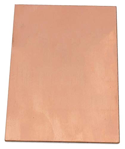 Feuille de cuivre pur 305 mm pour vos créations de décoration et tôle en laiton de loisir