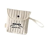 Tragbare Wiederverwendbare Sanitärproduktspeicherbeutel Dekorative Cartoon Bögen Design Reisefreundlicher Kosmetikbeutel Für Frauen Leichtes Sanitärprodukt Organizer